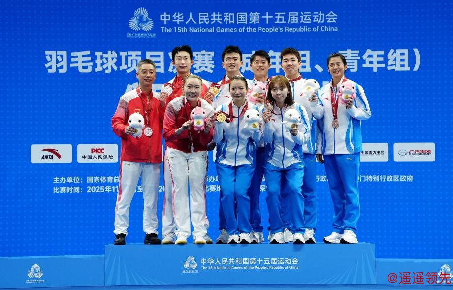 [图]雅思组合职业生涯告别战 十五运会羽毛球混双摘金